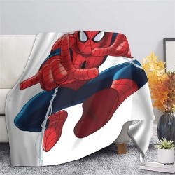 Avengers Spider-Man Plaid en Polaire Imprimé 3D Couverture Douce Confortable pour Canapé Lit Bureau