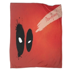 Marvel Deadpool Plaid en Polaire Imprimé 3D Couverture Douce Confortable pour Canapé Lit Bureau