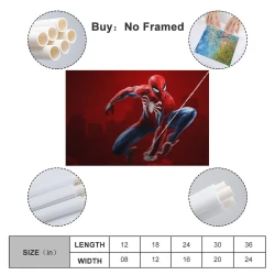 Avengers Spider-Man Peinture sur toile sans cadre, impressions posters art mural pour déco maison chambre bureau