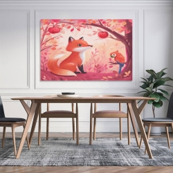 Renard Peinture sur toile sans cadre, impressions posters art mural pour déco maison chambre bureau