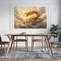 Dragon Peinture sur toile sans cadre, impressions posters art mural pour déco maison chambre bureau