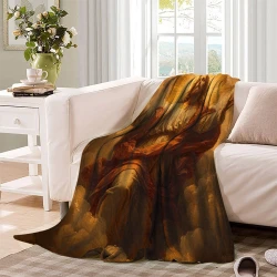 Dio e Gesù Coperta in Pile Stampata 3D Morbida e Confortevole per Divano Letto Ufficio
