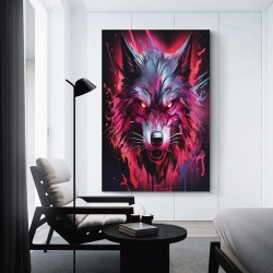 Loup Peinture sur toile sans cadre, impressions posters art mural pour déco maison chambre bureau