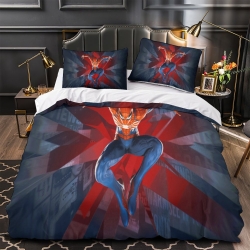 Avengers Spider Man Housse de Couette Imprimée 3D Douce 3 Pièces Literie Garçons Filles
