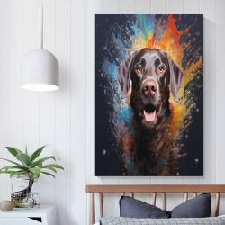 Labrador Chien Peinture sur toile sans cadre, impressions posters art mural pour déco maison chambre bureau