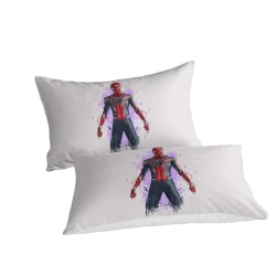 Avengers Spider Man Housse de Couette Imprimée 3D Douce 3 Pièces Literie Garçons Filles