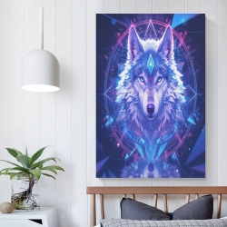Loup Peinture sur toile sans cadre, impressions posters art mural pour déco maison chambre bureau