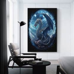 occidental Dragon Peinture sur toile sans cadre, impressions posters art mural pour déco maison chambre bureau