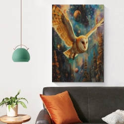 Hibou Peinture sur toile sans cadre, impressions posters art mural pour déco maison chambre bureau