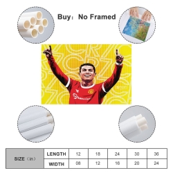 Cristiano Ronaldo Peinture sur toile sans cadre, impressions posters art mural pour déco maison chambre bureau