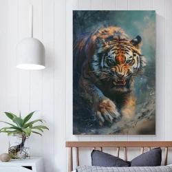 Tigre Pintura en lienzo sin marco, impresiones de pósters arte pared para decoración hogar dormitorio oficina