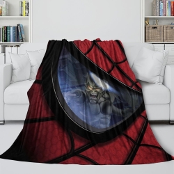 Avengers Spider-Man Plaid en Polaire Imprimé 3D Couverture Douce Confortable pour Canapé Lit Bureau