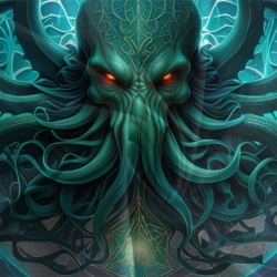 Mythe de l'horreur Cthulhu Housse de Couette Imprimée 3D Douce 3 Pièces Literie Garçons Filles