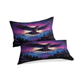 Aigle Housse de Couette Imprimée 3D Douce 3 Pièces Literie Garçons Filles