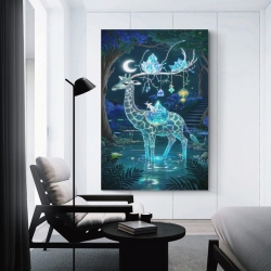 Girafe  Peinture sur toile sans cadre, impressions posters art mural pour déco maison chambre bureau