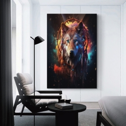 Wolf Unframed Canvas Painting, Wall Art Poster Prints for Home Bedroom Office Decoration