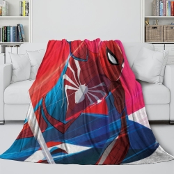 Avengers Spider-Man Plaid en Polaire Imprimé 3D Couverture Douce Confortable pour Canapé Lit Bureau