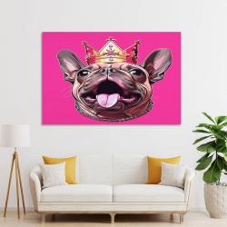 Französische Bulldoggege Unrahmtes Leinwandbild, Wandkunst-Poster-Drucke für Zuhause, Schlafzimmer, Büro Dekoration