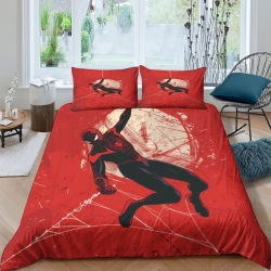 Avengers Spider Man Housse de Couette Imprimée 3D Douce 3 Pièces Literie Garçons Filles
