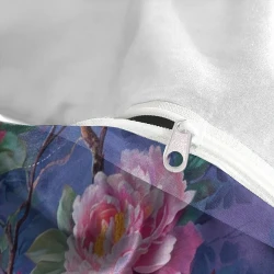 Pavo real Funda Nórdica Impresa en 3D Suave 3 Piezas Ropa de Cama para Niños Niñas