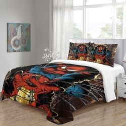 Avengers Spider Man Housse de Couette Imprimée 3D Douce 3 Pièces Literie Garçons Filles