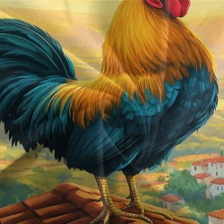 Coq Housse de Couette Imprimée 3D Douce 3 Pièces Literie Garçons Filles