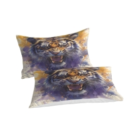 Tigre Housse de Couette Imprimée 3D Douce 3 Pièces Literie Garçons Filles