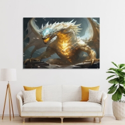 occidental Dragon Peinture sur toile sans cadre, impressions posters art mural pour déco maison chambre bureau