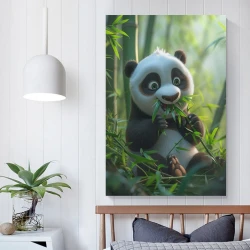 Panda Peinture sur toile sans cadre, impressions posters art mural pour déco maison chambre bureau