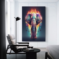 Éléphant Peinture sur toile sans cadre, impressions posters art mural pour déco maison chambre bureau