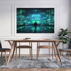 Hacker Peinture sur toile sans cadre, impressions posters art mural pour déco maison chambre bureau
