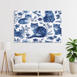 Cute Katze Unrahmtes Leinwandbild, Wandkunst-Poster-Drucke für Zuhause, Schlafzimmer, Büro Dekoration