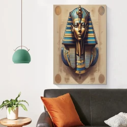 Pharaon égyptien Peinture sur toile sans cadre, impressions posters art mural pour déco maison chambre bureau
