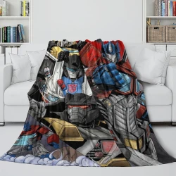 Transformers Megatron Plaid en Polaire Imprimé 3D Couverture Douce Confortable pour Canapé Lit Bureau