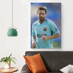 Lionel Messi Peinture sur toile sans cadre, impressions posters art mural pour déco maison chambre bureau