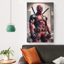 Marvel Deadpool Peinture sur toile sans cadre, impressions posters art mural pour déco maison chambre bureau