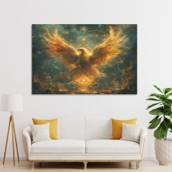 Phénix Peinture sur toile sans cadre, impressions posters art mural pour déco maison chambre bureau
