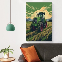 Gros camion Peinture sur toile sans cadre, impressions posters art mural pour déco maison chambre bureau