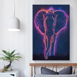 Éléphant Peinture sur toile sans cadre, impressions posters art mural pour déco maison chambre bureau