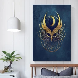 Hibou Peinture sur toile sans cadre, impressions posters art mural pour déco maison chambre bureau