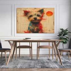 Yorkshire Terrier Peinture sur toile sans cadre, impressions posters art mural pour déco maison chambre bureau