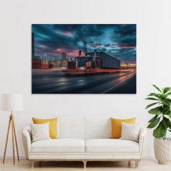 Gros camion Peinture sur toile sans cadre, impressions posters art mural pour déco maison chambre bureau