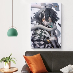 Tueur de démons: Demon Slayer Peinture sur toile sans cadre, impressions posters art mural pour déco maison chambre bureau
