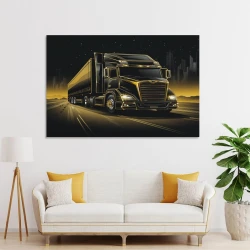 Gros camion Peinture sur toile sans cadre, impressions posters art mural pour déco maison chambre bureau