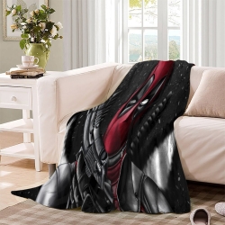Marvel Deadpool Plaid en Polaire Imprimé 3D Couverture Douce Confortable pour Canapé Lit Bureau