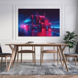 Gros camion Peinture sur toile sans cadre, impressions posters art mural pour déco maison chambre bureau