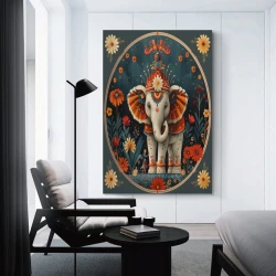 Éléphant Peinture sur toile sans cadre, impressions posters art mural pour déco maison chambre bureau