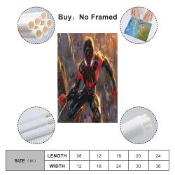 Avengers Spider-Man Peinture sur toile sans cadre, impressions posters art mural pour déco maison chambre bureau
