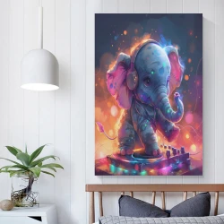 Elefante Pintura en lienzo sin marco, impresiones de pósters arte pared para decoración hogar dormitorio oficina