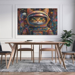 Chat Peinture sur toile sans cadre, impressions posters art mural pour déco maison chambre bureau